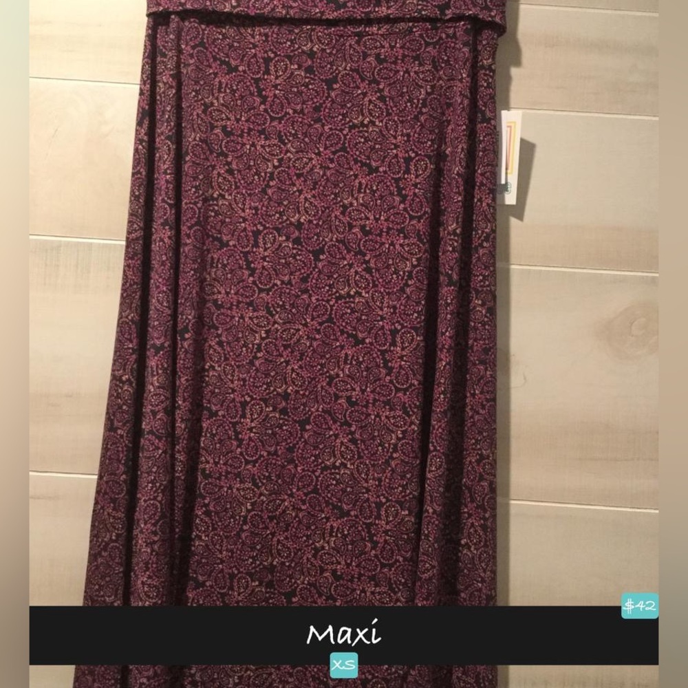 NWT LuLaRoe Maxi Skirt XS